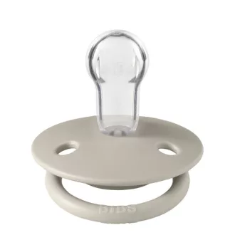 Bibs De Lux Round Silicone Sand homok színű kerek szilikon cumi egyméret 0-36 hó