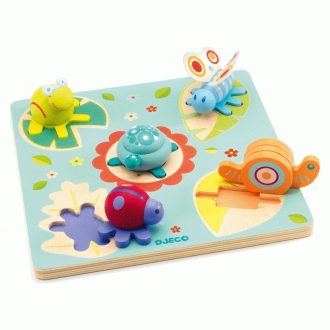 Djeco Formaillesztő, formaberakó - Teknőc és barátai
