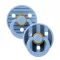 Bibs Studio Colour Pin Sky Blue Mix csíkos égkék natúr kaucsuk cumi 0-6 hó 2 db