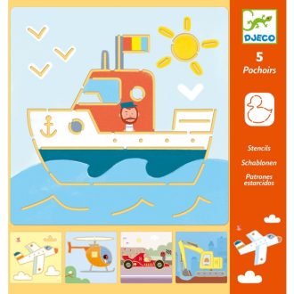 Djeco Rajzsablonok - Járművek és társaik