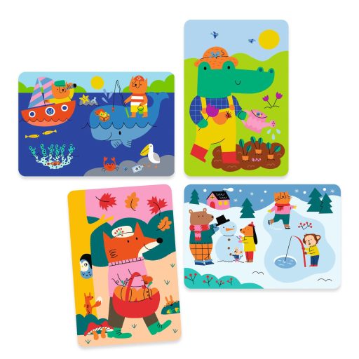 Djeco Vízzel színező készlet - 4 évszak