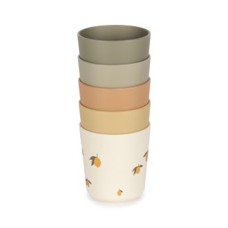 Konges Sløjd Pohár készlet - Citrom mintás mix - 5 db-os