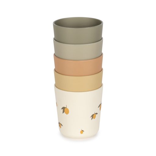 Konges Sløjd Pohár készlet - Citrom mintás mix - 5 db-os