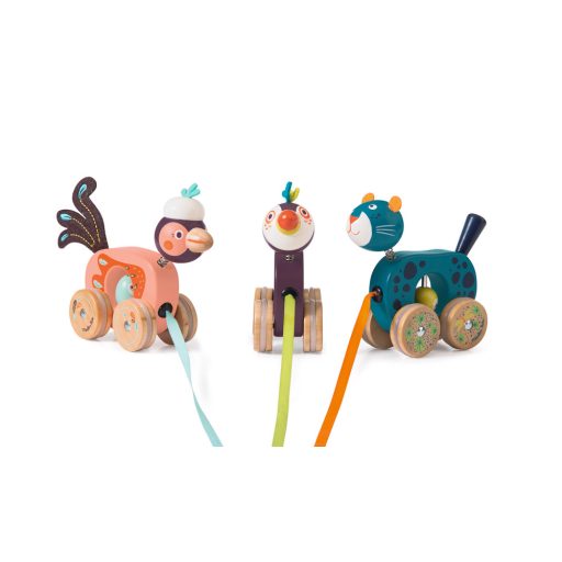 Moulin Roty Dzsungel - Kicsi húzható tukán