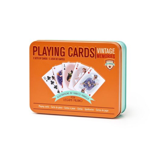 Legami Franciakártya, vízálló, 2 csomag - fémdobozban