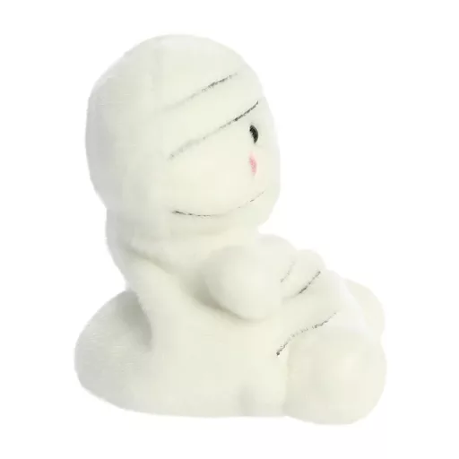 Palm Pals Brendan Mummy fehér múmia Halloween plüssfigura mosolygós arccal 13 cm