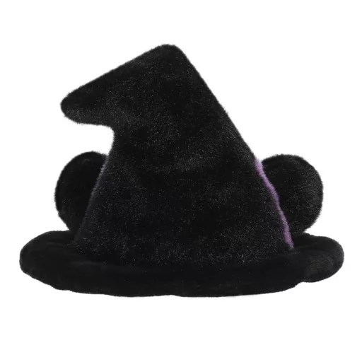 Palm Pals Rowena Witch Hat fekete-lila boszorkánykalap Halloween plüssfigura 13 cm