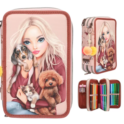 TOPModel 3 Emeletes Töltött Tolltartó Candy - FUR EVER FRIENDS