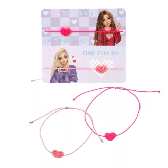 TOPModel BFF Szivecskés barátság karkötő - Pink