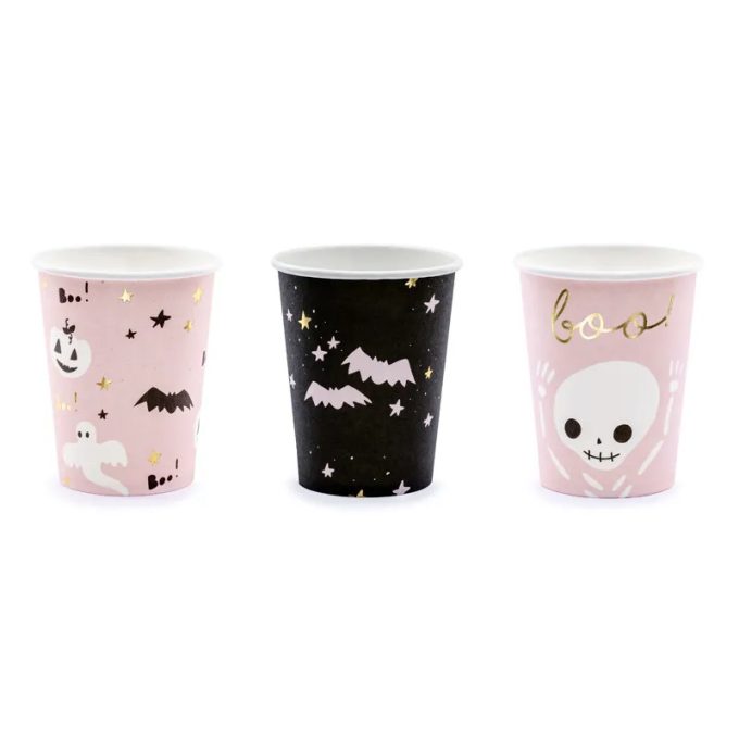 Halloween papírpoharak Boo! 220ml 6 db