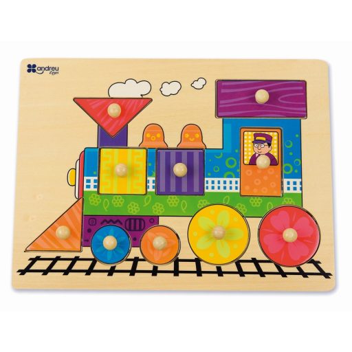 Andreu Toys Formaillesztő Puzzle - Vonat