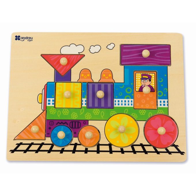 Formaillesztő Puzzle - Vonat - Andreu Toys