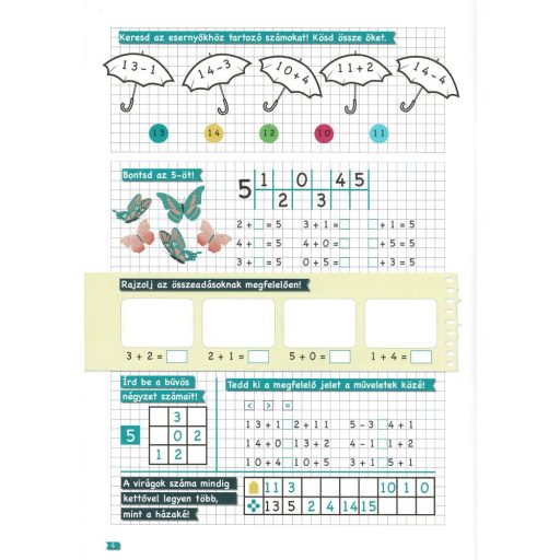 Napraforgó Tanoda - Gyakorlófeladatok elsősöknek 2.