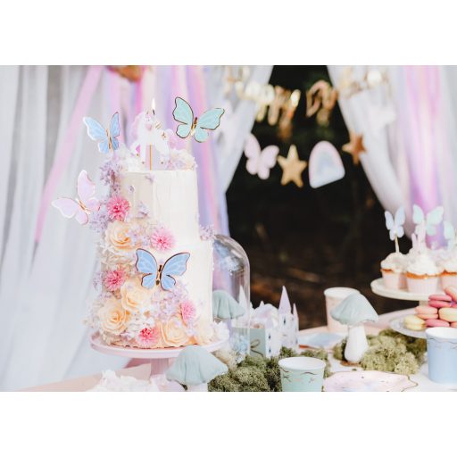 Party Deco Tortafeltétek Pillangók