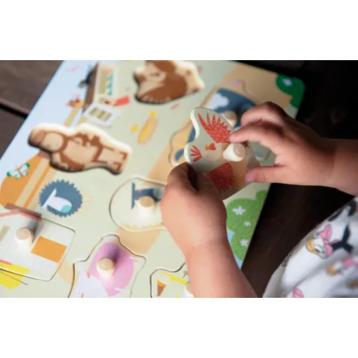 Andreu Toys Formaillesztő puzzle - farmállatok