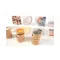 Andreu Toys Sensory Real Pics 24 részes fa tapintható párosító játék valódi képekkel és vászontasakkal, 7x7 cm