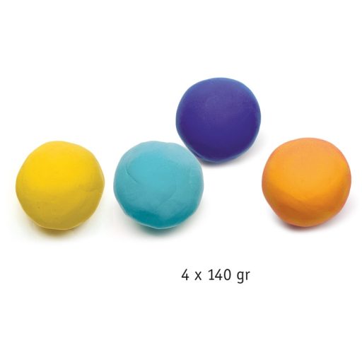 Djeco Gyurma - Pillegyurma - 4 tubs of play dough, Plain four
