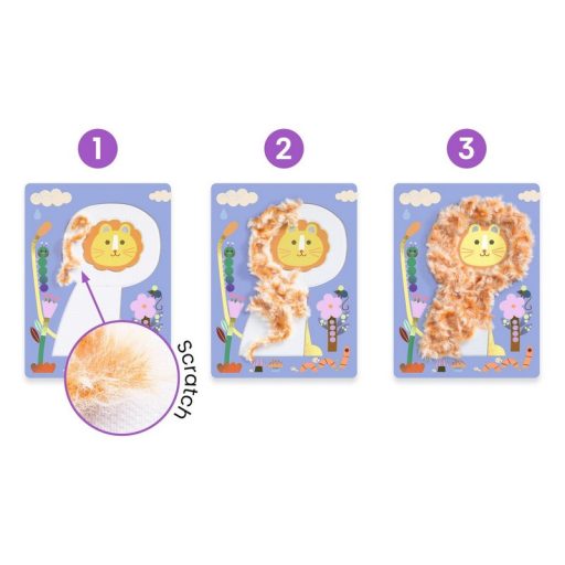 Djeco Kollázs műhely - Bolyhos barátok gyapjúval és tépőzárral