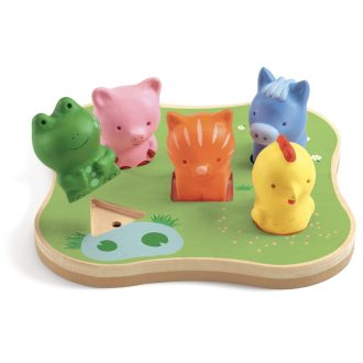   Djeco Formaillesztő, formaberakó - Állathangok tanyán Caconimo