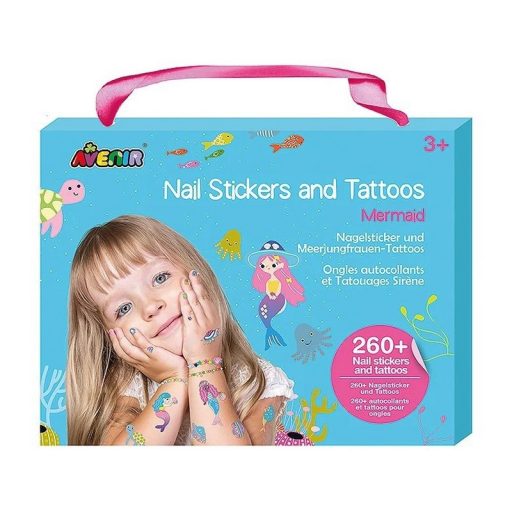 Avenir Tetováló és körömmatrica készlet, Sellők