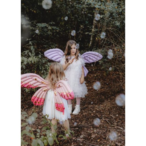 Party Deco Fóliás léggömb pillangószárnyak, matt lila