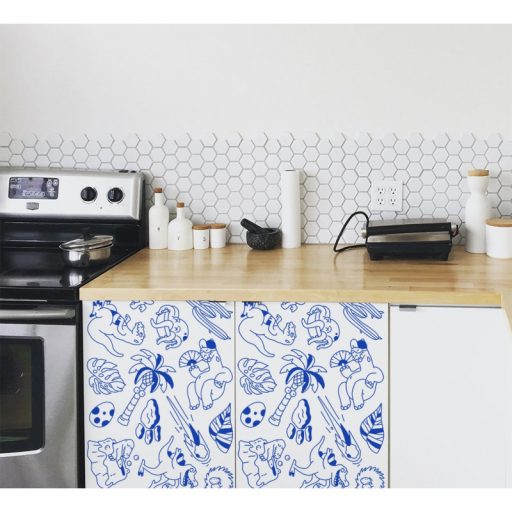 OMY Dinók - Tapadós színezőpapír