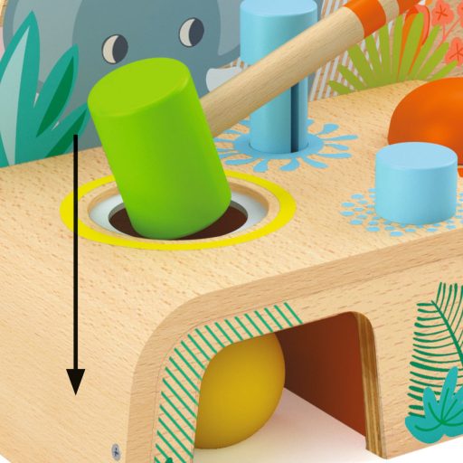 Djeco Felfedező játék - Kalapáló - Multitap