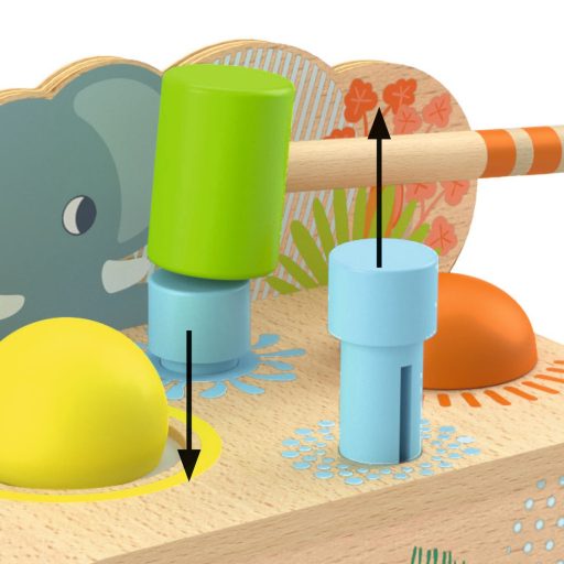 Djeco Felfedező játék - Kalapáló - Multitap