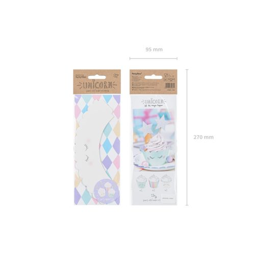 Party Deco Unicorn sütidísz - csomagolók 6 db
