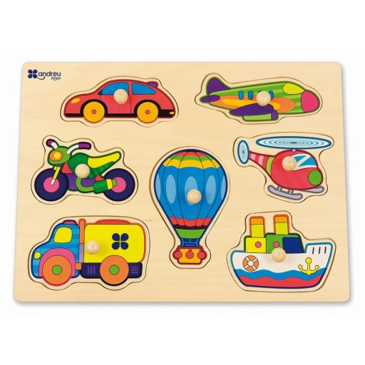 Andreu Toys Formaillesztő Puzzle - Közlekedés