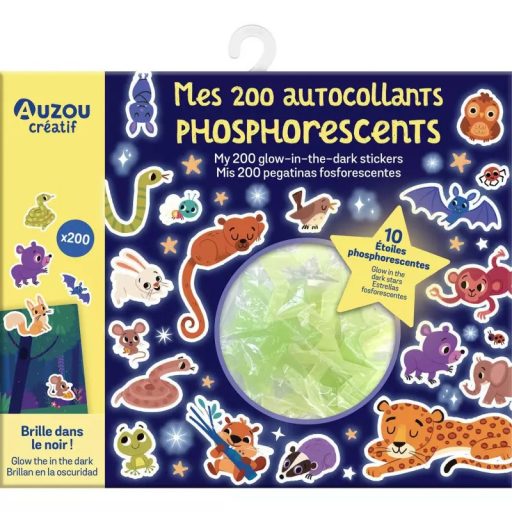 Auzou Auzou Sötétben világító matricacsomag 200 db-os