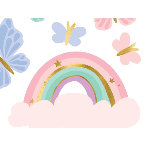 Party Deco Unicornis Tetoválás színes