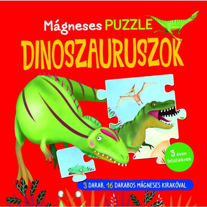 Mágneses puzzle - Dinoszauruszok - Napraforgó