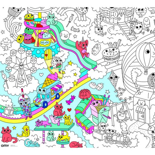 OMY Kawaii - Óriás színező poszter