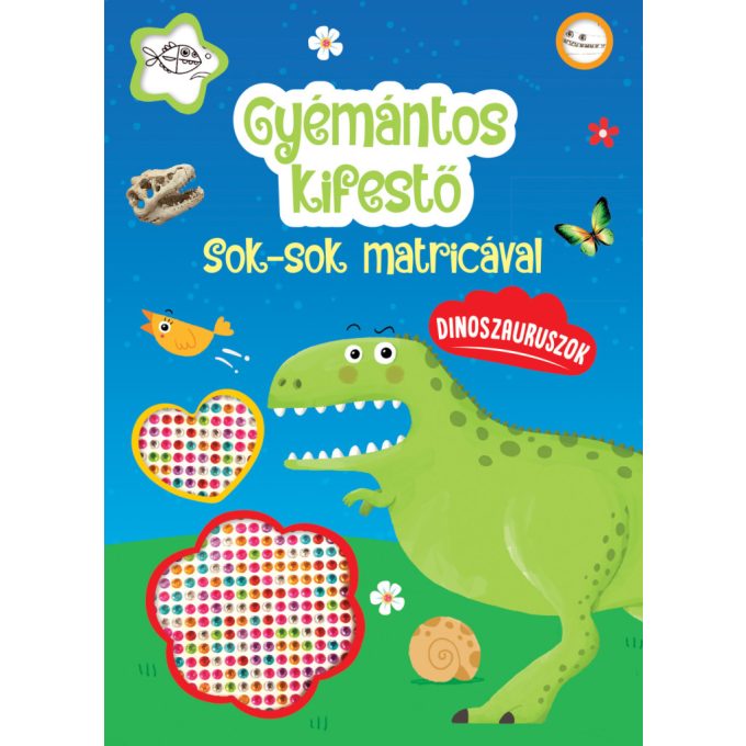Gyémántos kifestő - Dinoszauruszok - Napraforgó
