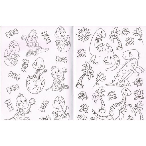 Napraforgó Gyémántos kifestő - Dinoszauruszok