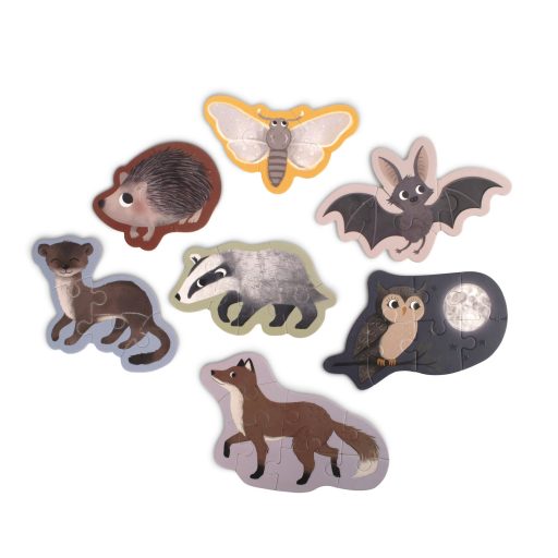 Filibabba Világítós puzzle - Erdőbarátok