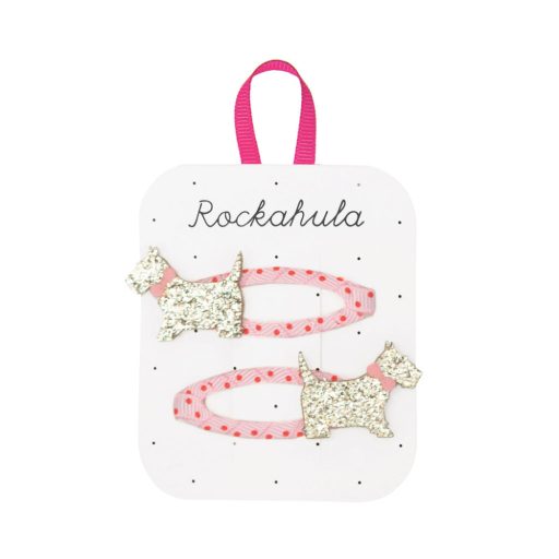 Rockahula Kids Foltos Scottie kutya hajcsatok (2db)