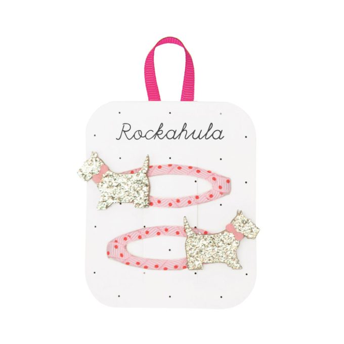 Rockahula Kids - Foltos Scottie kutya hajcsatok (2db)