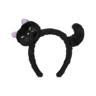PartyDeco Cica fejpánt, fekete