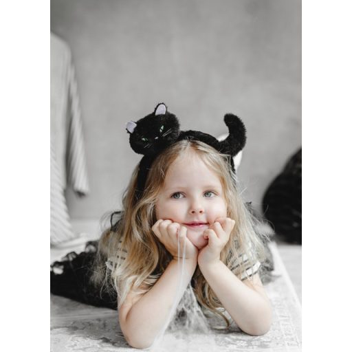 PartyDeco Cica fejpánt, fekete