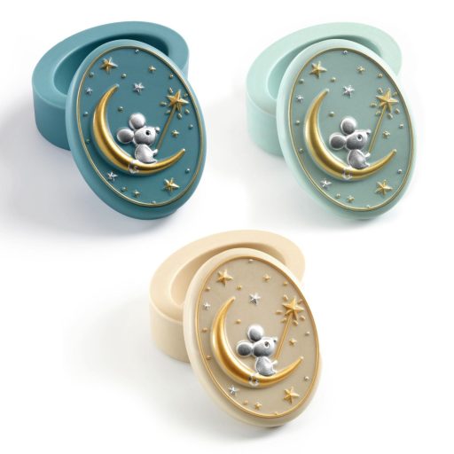 Djeco Tejfogtartó doboz - Pasztell - Sötét türkiz