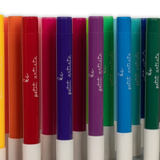 Konges Sløjd Színes filc fa tartóban 24 db-os