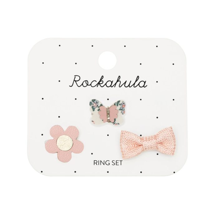 Rockahula Kids - Flora pillangó gyűrű készlet