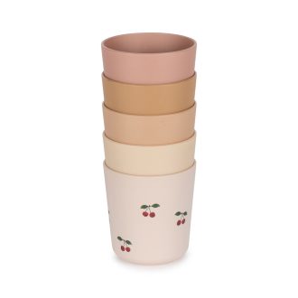   Konges Sløjd Pohár készlet - Cseresznye mintás mix - 5 db-os