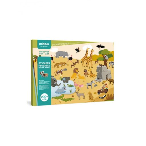 Mideer Újrahasználható matricák - Állatok