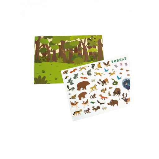 Mideer Újrahasználható matricák - Állatok