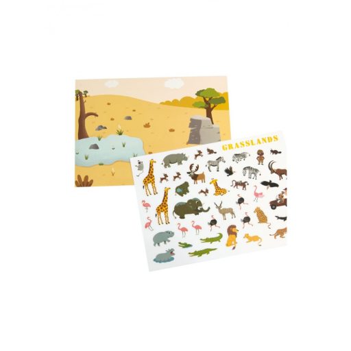 Mideer Újrahasználható matricák - Állatok