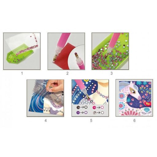 CreaLign Gyémántszemes képek, Csillogó lovak