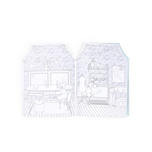 Moulin Roty Tánciskola - Matricás színező album- 20 oldalas